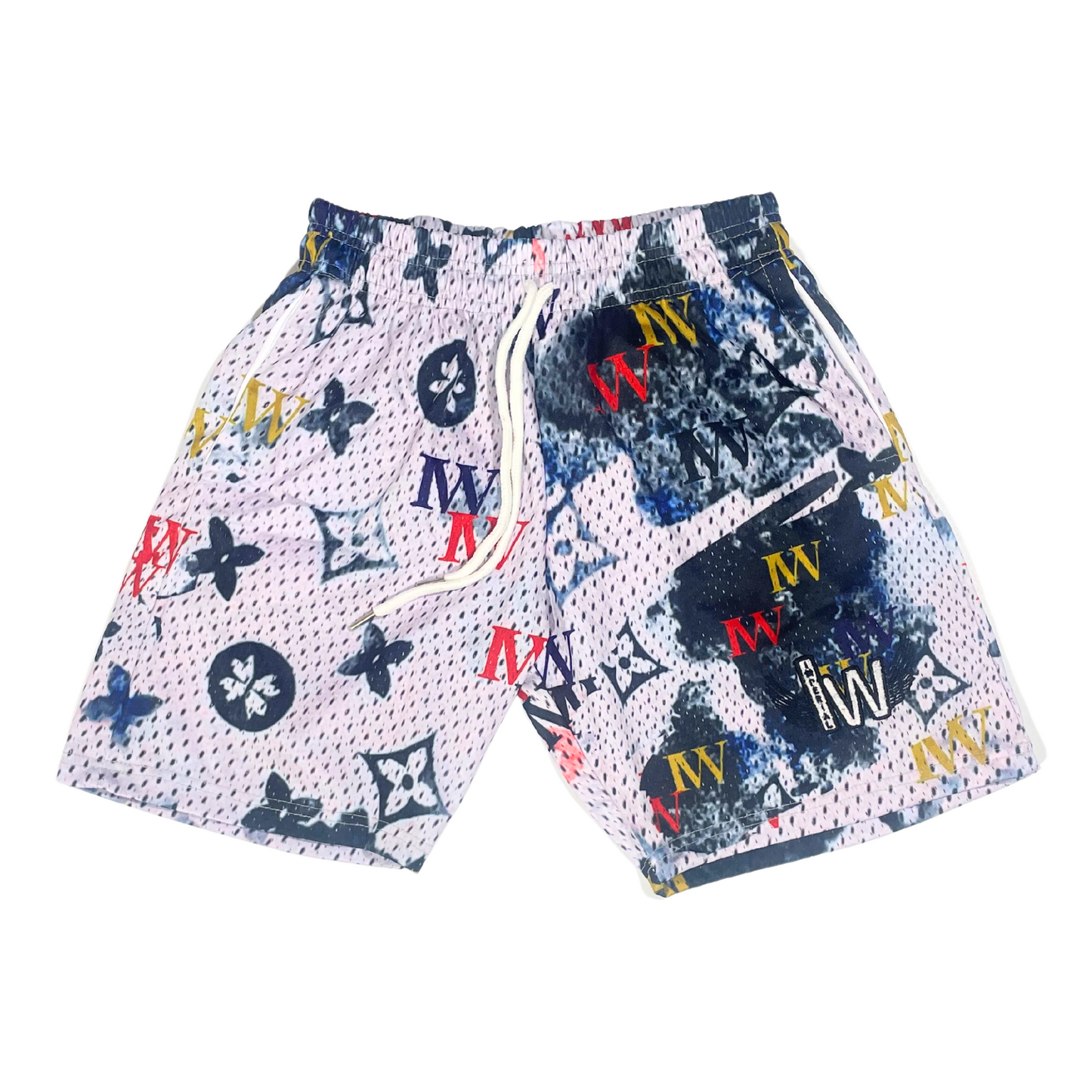 Imperial Graffiti Shorts- White/Multi