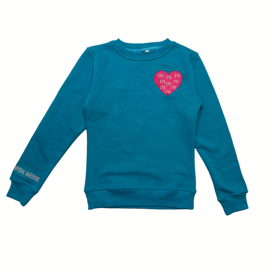 Love Through Chaos Crewneck - Blue/Pink