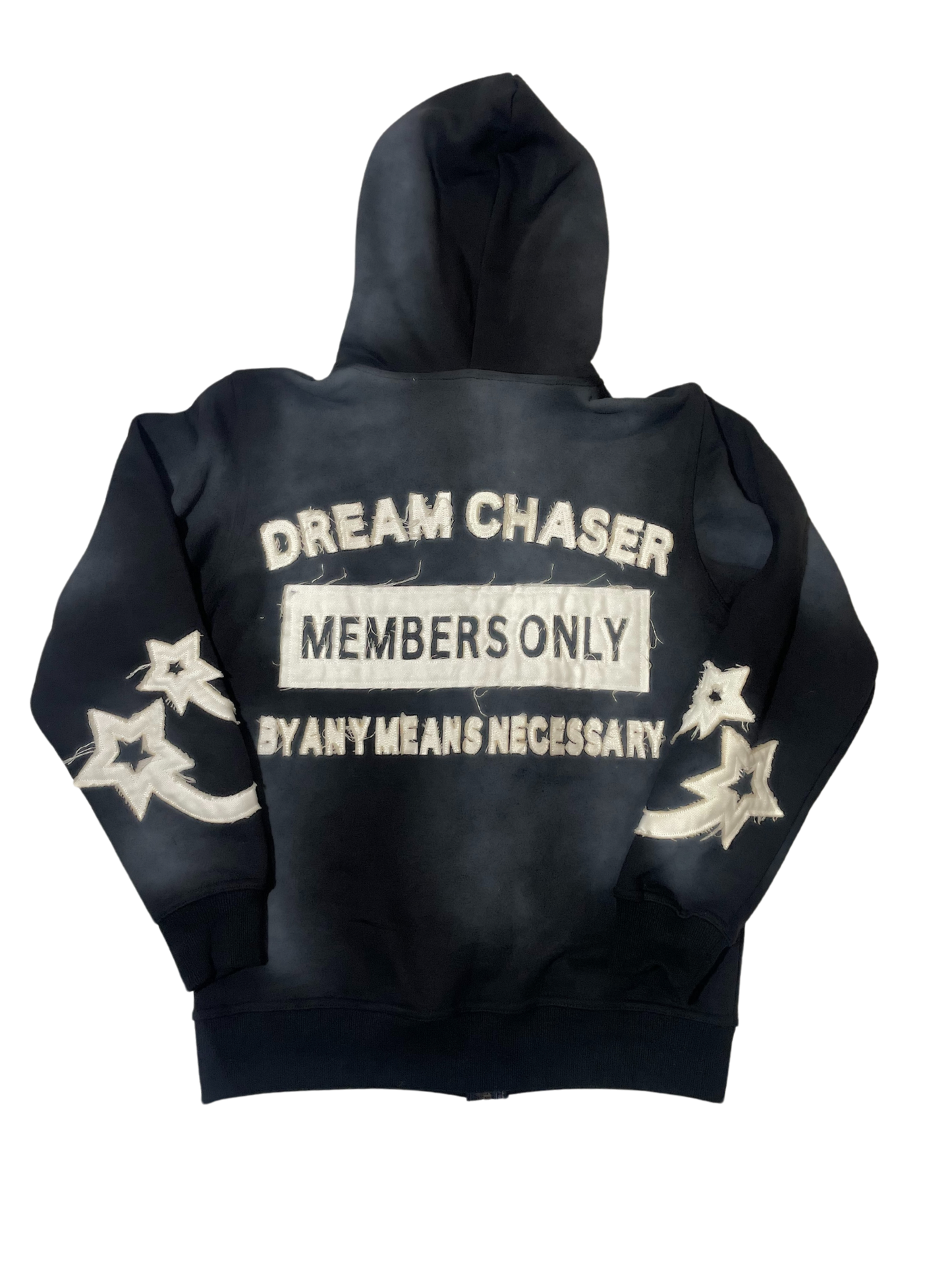 Chase Your Dreams Zip Up - Black Smoke