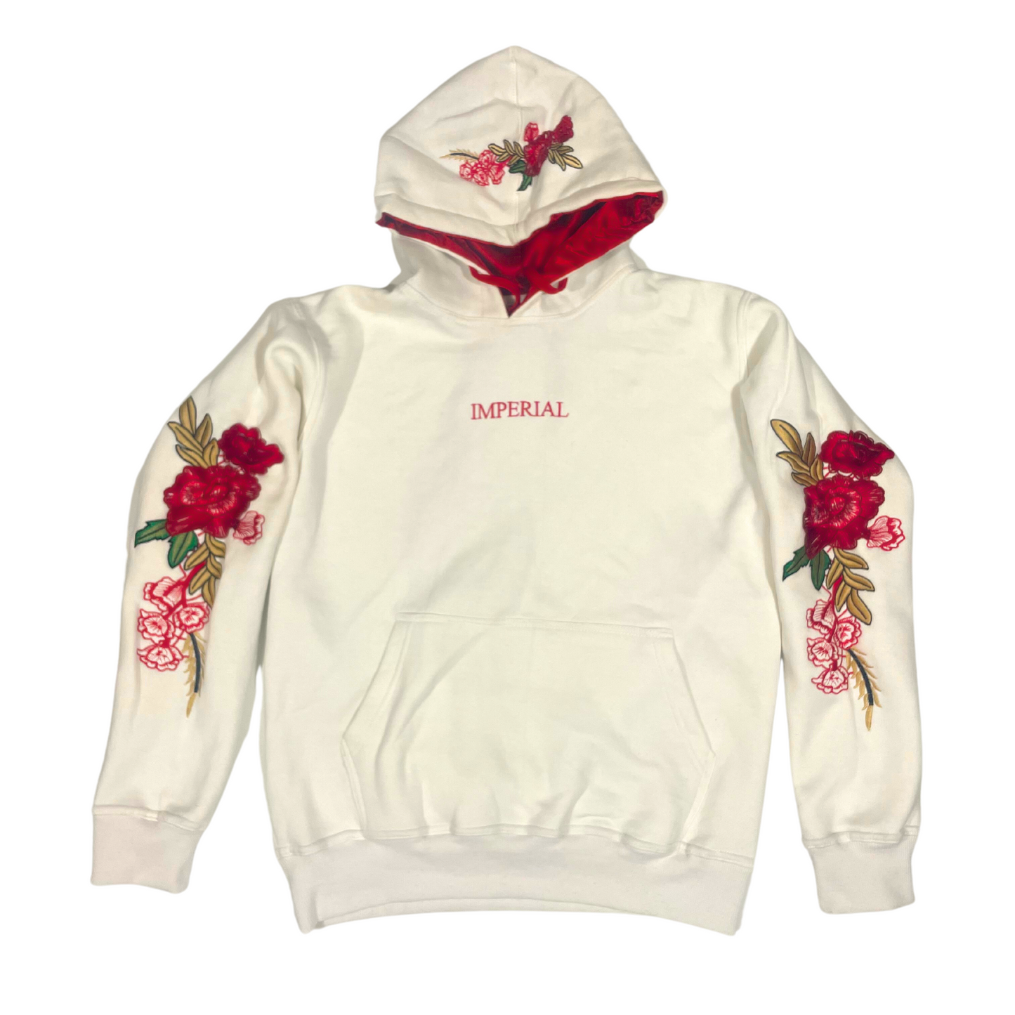 Imperial Red Roses Hoodie (White)