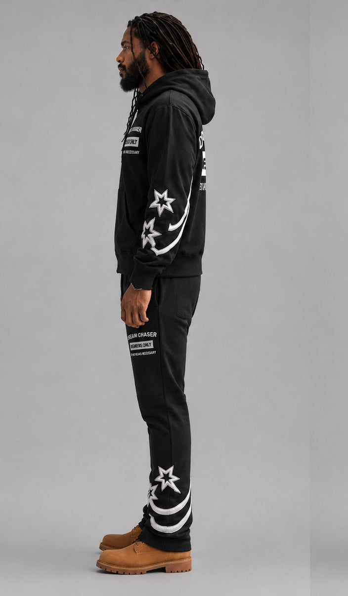 Chase Your Dreams Sweatsuit- Black