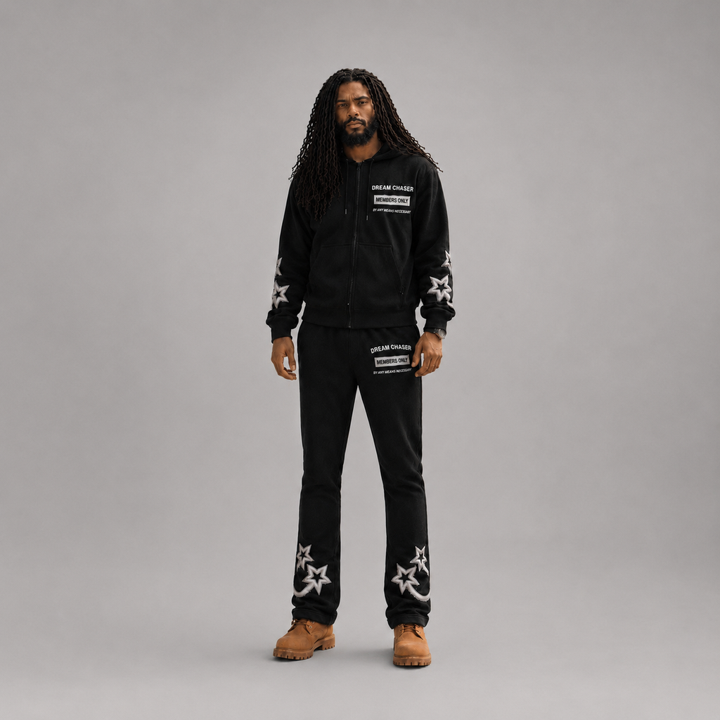 Chase Your Dreams Sweatsuit- Black