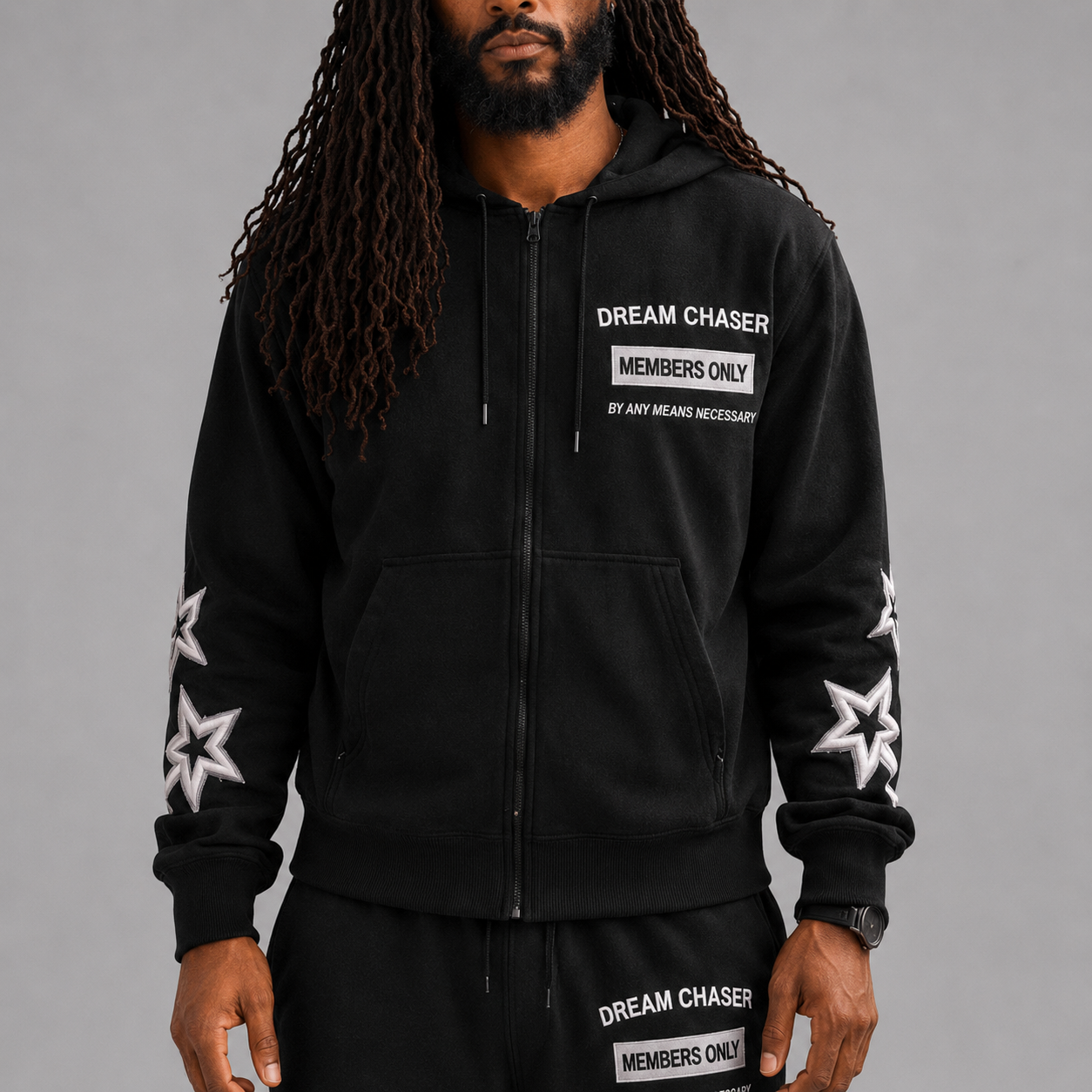 Chase Your Dreams Sweatsuit- Black