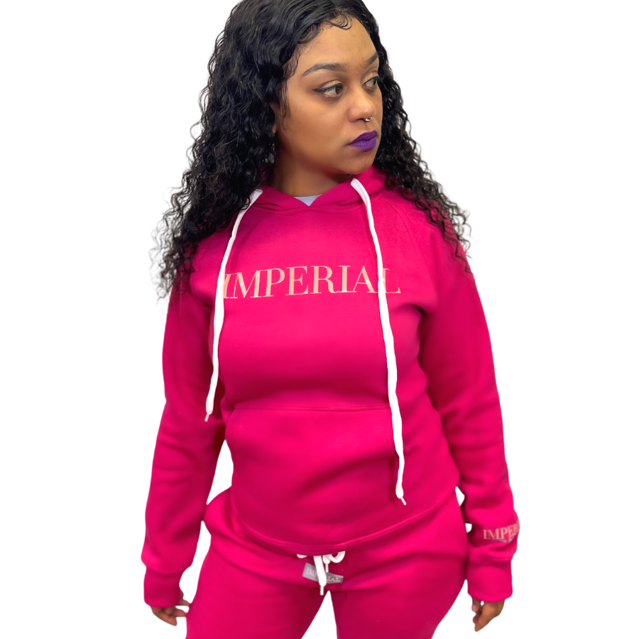 Imperial Luxe Hoodie (Fuchsia)