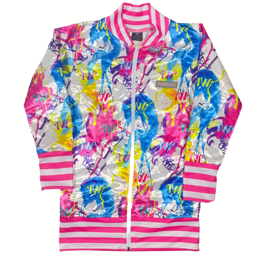 Watercolor  jacket - satin jacket