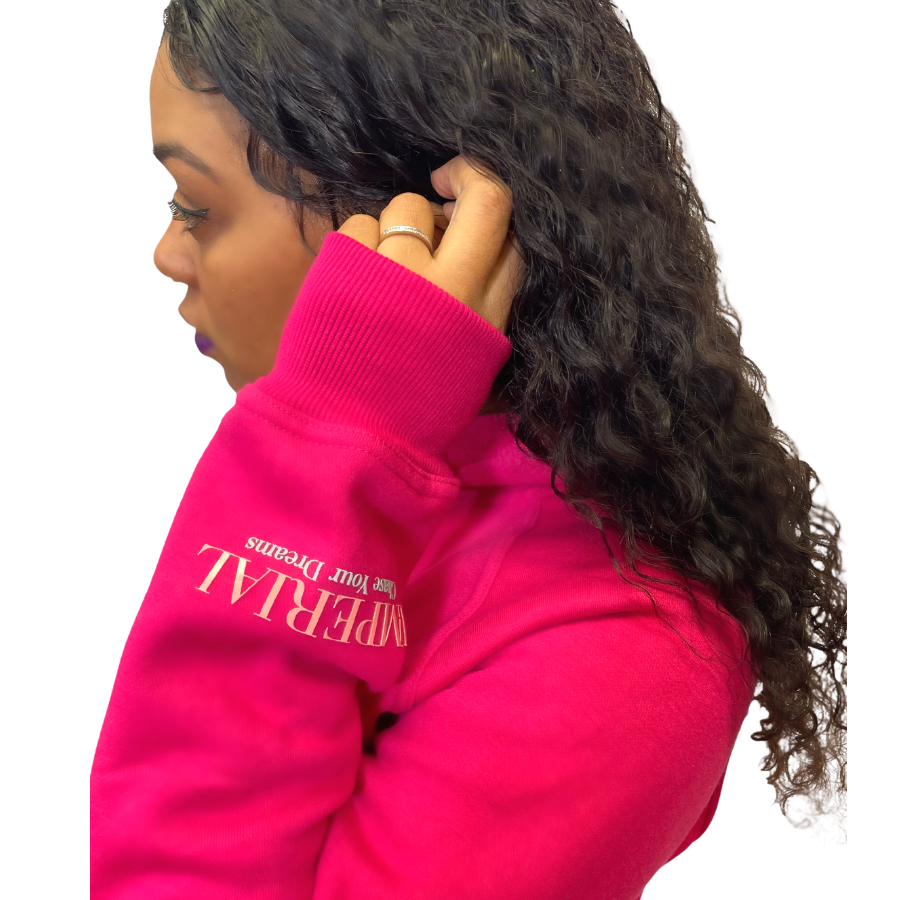 Imperial Luxe Hoodie (Fuchsia)